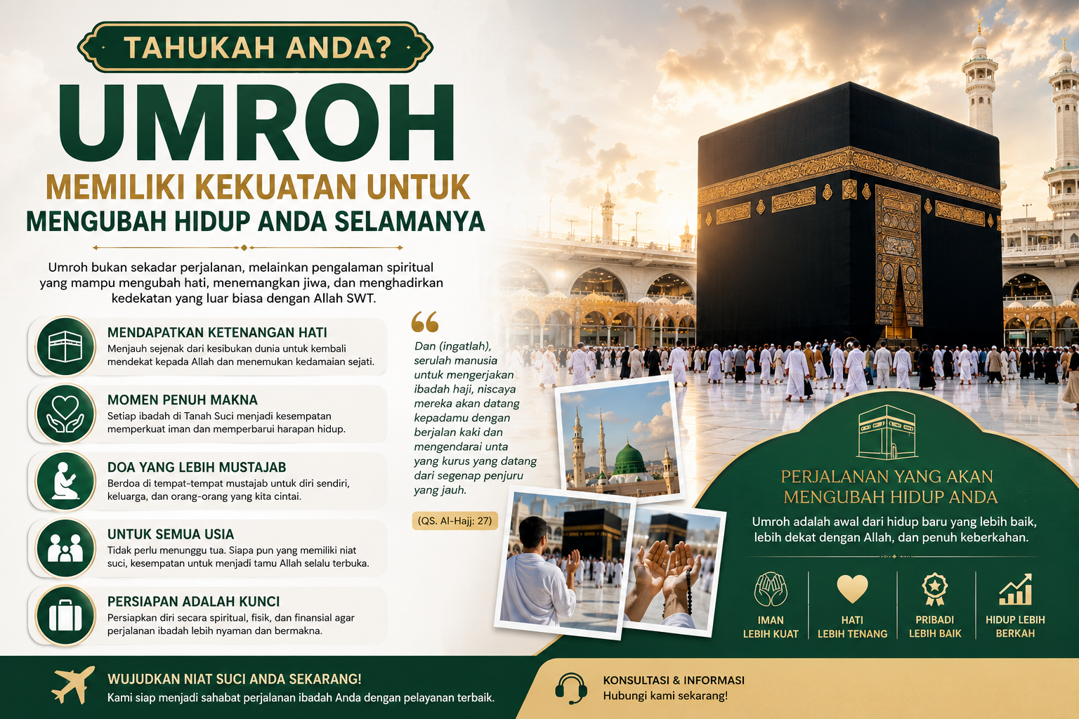 Tahukah Anda? Umroh Memiliki Kekuatan untuk Mengubah Hidup Anda Selamanya