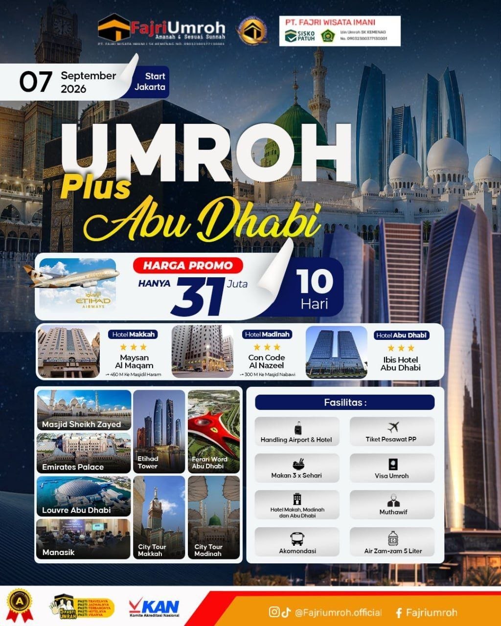 Umroh + Abu Dhabi